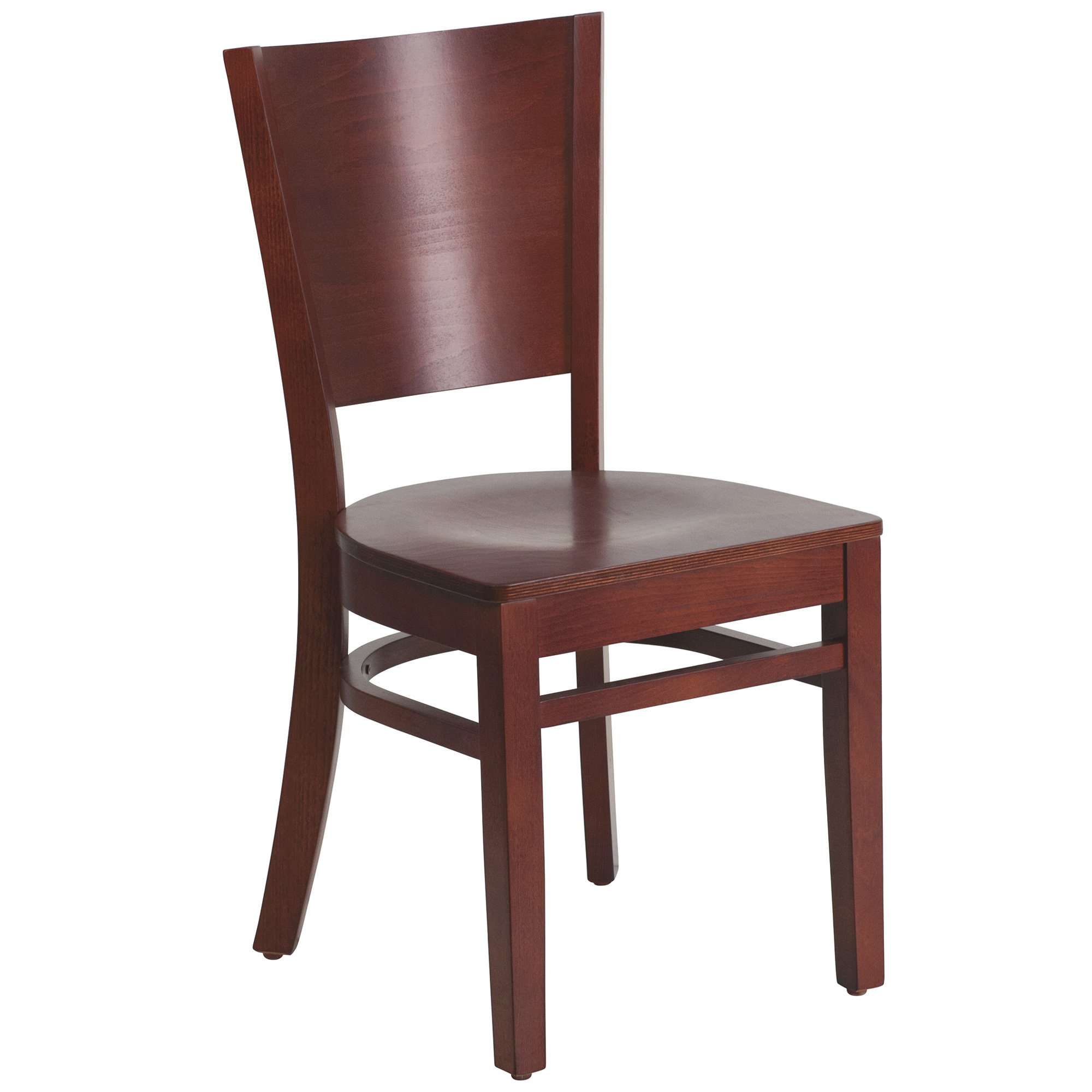 Flash Furniture Wood Dining Chair with Solid Back